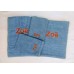 4-delige handdoekenset Fairtrade blauw (450g/m²)