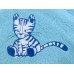 Badcape Katje in blauwe badstof