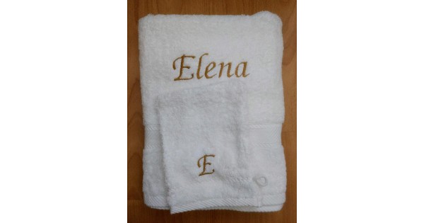 Handdoek wit De Witte Lietaer  (50 cm x 100 cm)