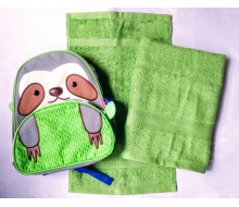 Zwemset met rugzakje Skip Hop Sloth/luiaard (kleur handdoeken naar keuze)
